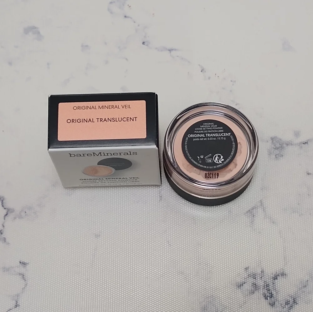bareMinerals Original Mineral Veil Loose Setting Powder Mini Travel Size .03 Oz